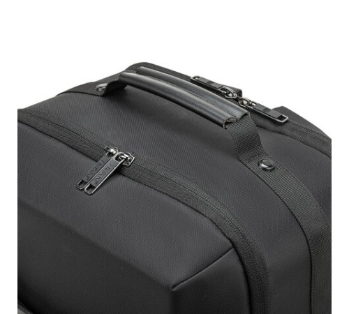 Рюкзак-сумка HEIKKI PRIORITY (ХЕЙКИ) с отделением для ноутбука, 2 отделения, черный, 45x31x15 см, 272587