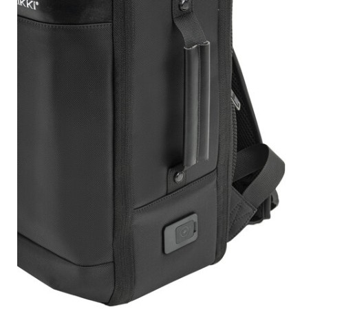 Рюкзак-сумка HEIKKI PRIORITY (ХЕЙКИ) с отделением для ноутбука, 2 отделения, черный, 45x31x15 см, 272587