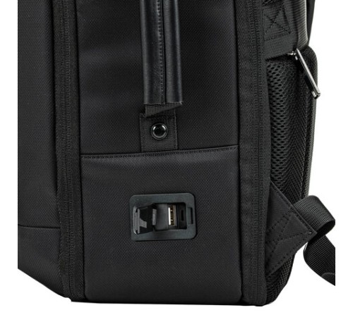 Рюкзак-сумка HEIKKI PRIORITY (ХЕЙКИ) с отделением для ноутбука, 2 отделения, черный, 45x31x15 см, 272587