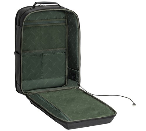 Рюкзак-сумка HEIKKI PRIORITY (ХЕЙКИ) с отделением для ноутбука, 2 отделения, черный, 45x31x15 см, 272587