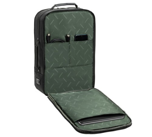 Рюкзак-сумка HEIKKI PRIORITY (ХЕЙКИ) с отделением для ноутбука, 2 отделения, черный, 45x31x15 см, 272587