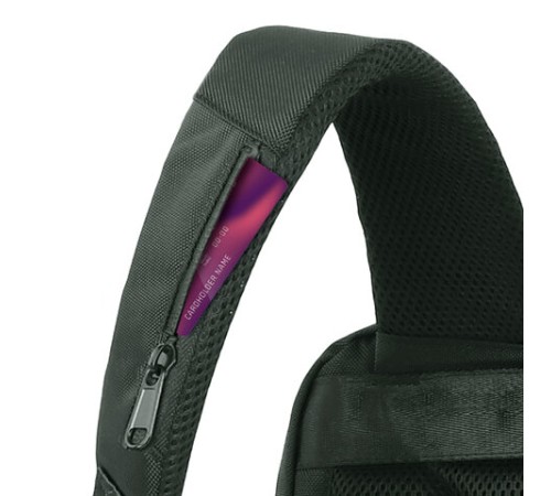 Рюкзак HEIKKI HIGH TECH (ХЕЙКИ) с отделением для ноутбука, USB-порт, черный, 46x30x10 см, 272588