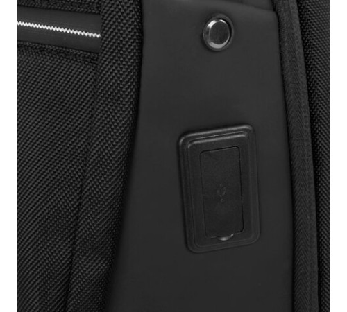 Рюкзак HEIKKI HIGH TECH (ХЕЙКИ) с отделением для ноутбука, USB-порт, черный, 46x30x10 см, 272588