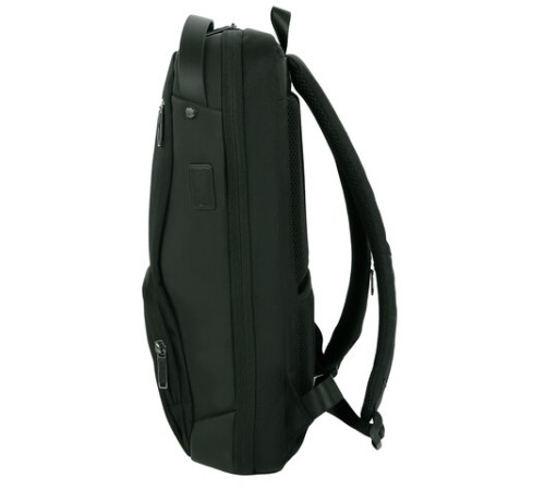 Рюкзак HEIKKI HIGH TECH (ХЕЙКИ) с отделением для ноутбука, USB-порт, черный, 46x30x10 см, 272588