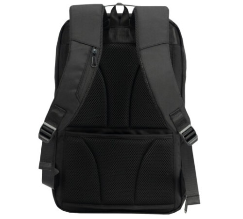 Рюкзак HEIKKI HIGH TECH (ХЕЙКИ) с отделением для ноутбука, USB-порт, черный, 46x30x10 см, 272588