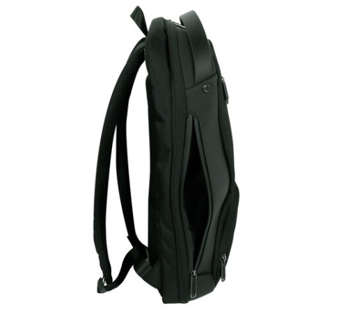 Рюкзак HEIKKI HIGH TECH (ХЕЙКИ) с отделением для ноутбука, USB-порт, черный, 46x30x10 см, 272588