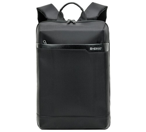 Рюкзак HEIKKI HIGH TECH (ХЕЙКИ) с отделением для ноутбука, черный, 43x28x12 см, 272589