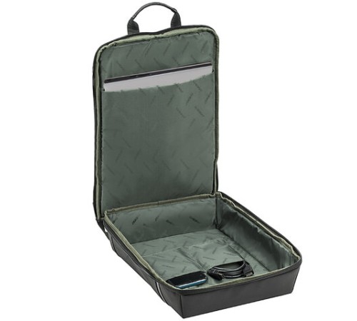 Рюкзак HEIKKI HIGH TECH (ХЕЙКИ) с отделением для ноутбука, черный, 43x28x12 см, 272589