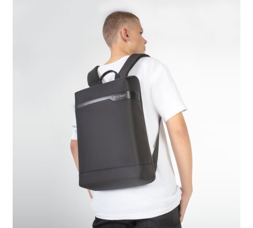 Рюкзак HEIKKI HIGH TECH (ХЕЙКИ) с отделением для ноутбука, черный, 43x28x12 см, 272589