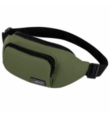 Сумка на пояс HEIKKI RIO (ХЕЙКИ), карман, регулируемый ремень, хаки, 30х12x10 см, 272616