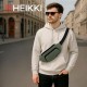Сумка на пояс HEIKKI RIO (ХЕЙКИ), карман, регулируемый ремень, хаки, 30х12x10 см, 272616