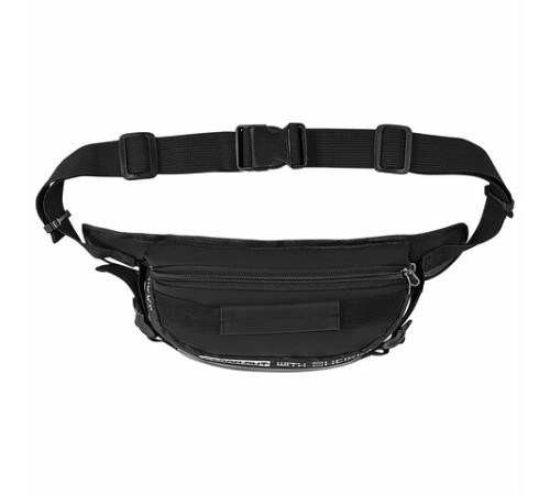 Сумка на пояс HEIKKI RIO (ХЕЙКИ), два отделения, регулируемый ремень, светоотражающий элемент, 36х9х13 см, 272618
