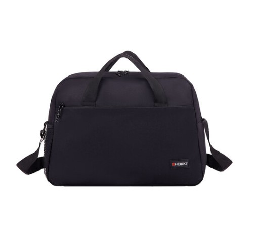 Сумка спортивная HEIKKI MOVE (ХЕЙКИ), карман на молнии, черная, 30x45x20 см, 272620