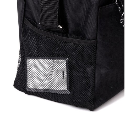 Сумка спортивная HEIKKI MOVE (ХЕЙКИ), карман на молнии, черная, 30x45x20 см, 272620