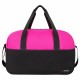 Сумка спортивная HEIKKI BASE (ХЕЙКИ), карман на молнии, черная/фуксия, 30x44x17 см, 272621