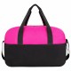 Сумка спортивная HEIKKI BASE (ХЕЙКИ), карман на молнии, черная/фуксия, 30x44x17 см, 272621