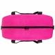 Сумка спортивная HEIKKI BASE (ХЕЙКИ), карман на молнии, черная/фуксия, 30x44x17 см, 272621