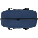 Сумка спортивная HEIKKI BASE (ХЕЙКИ), карман на молнии, черная/темно-синяя, 30x44x17 см, 272622