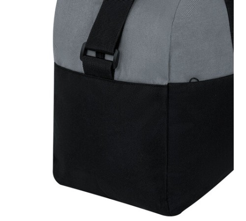 Сумка спортивная HEIKKI BASE (ХЕЙКИ), карман на молнии, черная/темно-серая, 30x44x17 см, 272623