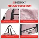 Сумка спортивная HEIKKI EFFECT (ХЕЙКИ), металлическая фурнитура, пыльная роза, 26x48x21 см, 272624