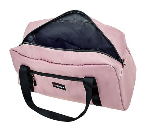Сумка спортивная HEIKKI EFFECT (ХЕЙКИ), металлическая фурнитура, пыльная роза, 26x48x21 см, 272624