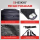 Сумка спортивная HEIKKI MOVE PLUS (ХЕЙКИ) с отделением для обуви, черная с серыми вставками, 26х51х27 см, 272627