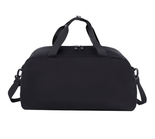 Сумка спортивная HEIKKI MOVE PLUS (ХЕЙКИ) с отделением для обуви, черная с серыми вставками, 26х51х27 см, 272627