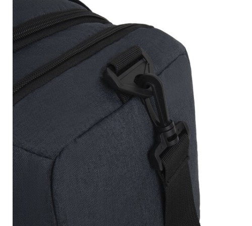 Сумка спортивная HEIKKI TRAVEL (ХЕЙКИ) с отделением для обуви, 7 карманов, темно-серая, 23х48х25 см, 272628