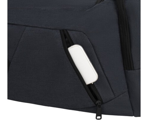 Сумка спортивная HEIKKI TRAVEL (ХЕЙКИ) с отделением для обуви, 7 карманов, темно-серая, 23х48х25 см, 272628