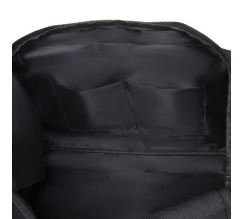 Сумка спортивная HEIKKI TRAVEL (ХЕЙКИ) с отделением для обуви, 7 карманов, темно-серая, 23х48х25 см, 272628