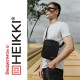 Сумка на плечо HEIKKI COMPACT (ХЕЙКИ), два кармана, черная, 22х17х6 см, 272630