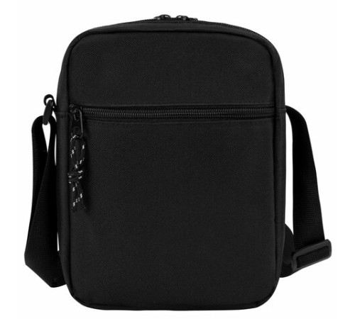 Сумка на плечо HEIKKI COMPACT (ХЕЙКИ), два кармана, черная, 22х17х6 см, 272630