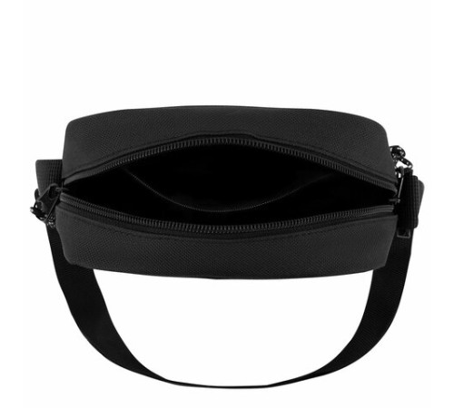 Сумка на плечо HEIKKI COMPACT (ХЕЙКИ), два кармана, черная, 22х17х6 см, 272630