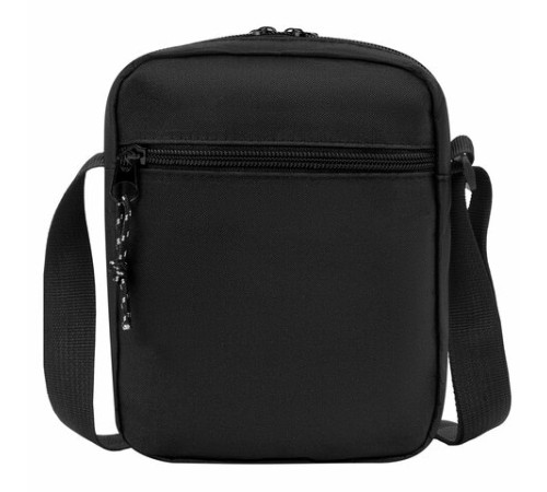 Сумка на плечо HEIKKI COMPACT (ХЕЙКИ), два кармана, черная, 19х14х5 см, 272631