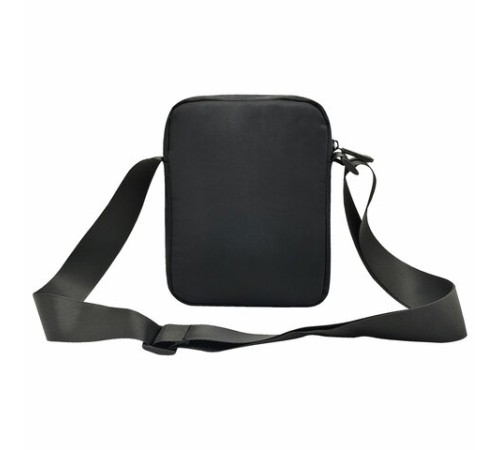 Сумка на плечо HEIKKI COMPACT (ХЕЙКИ) с карманом, черная, 20х16х5 см, 272632