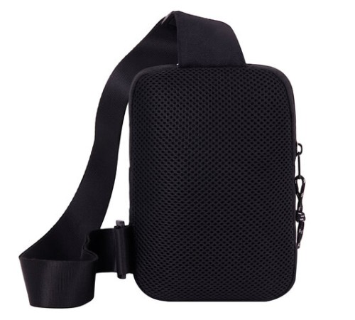 Сумка на плечо HEIKKI BLASTER (ХЕЙКИ) с карманом, черная, 20х14х5 см, 272634