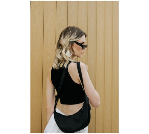 Сумка на плечо HEIKKI SELFIE (ХЕЙКИ) кросс боди, черная, 15х30х10 см, 272636