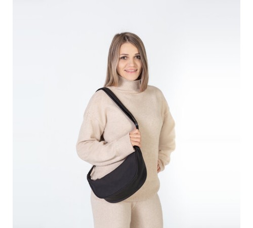 Сумка на плечо HEIKKI SELFIE (ХЕЙКИ) кросс боди, черная, 15х30х10 см, 272636