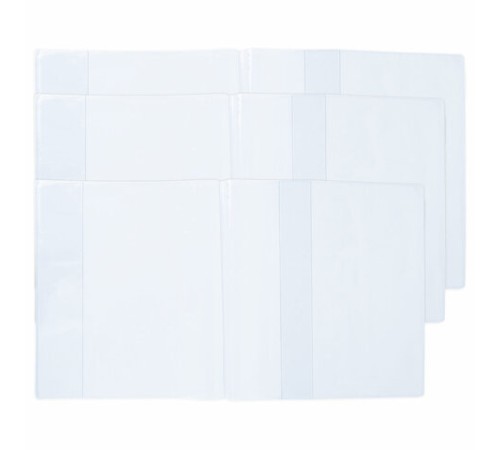 Обложки ПВХ для учебников и тетрадей, НАБОР 27 шт., ПЛОТНЫЕ, 110 мкм, универсальные, прозрачные, BRAUBERG, 272705