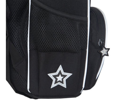 Ранец GRIZZLY анатомическая спинка, с мешком для обуви, для девочек, STARS, 33х25х13 см, RAm-484-7/1