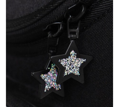 Ранец GRIZZLY анатомическая спинка, с мешком для обуви, для девочек, STARS, 33х25х13 см, RAm-484-7/1