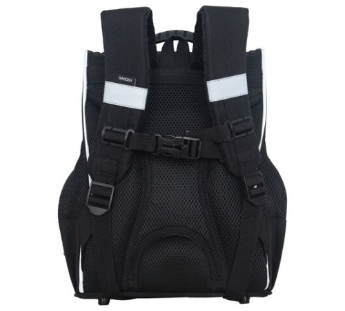 Ранец GRIZZLY анатомическая спинка, с мешком для обуви, для девочек, STARS, 33х25х13 см, RAm-484-7/1