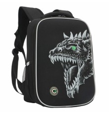Ранец GRIZZLY анатомическая спинка, облегченный, для мальчиков, DRAGON, 37х26х16 см, RAw-497-3/1