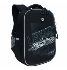 Ранец GRIZZLY анатомическая спинка, облегченный, 1 отделение, для мальчиков, 