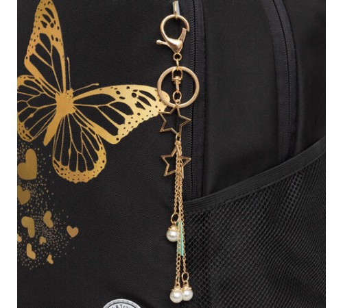 Рюкзак GRIZZLY школьный, анатомическая спинка, 2 отделения, для девочек, 