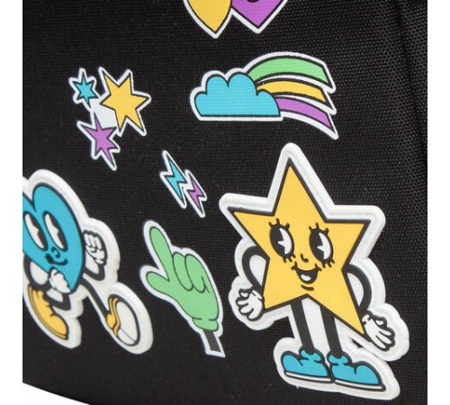 Рюкзак GRIZZLY школьный, анатомическая спинка, 2 отделения, для девочек, EMOJI, 39х26х17 см, RG-466-2/1