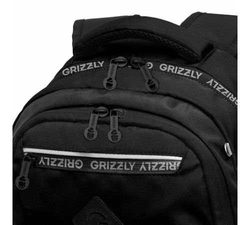 Рюкзак GRIZZLY школьный, анатомическая спинка, 2 отделения, для мальчиков, 