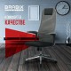 Кресло офисное BRABIX PREMIUM "Ultimate EX-801" хром, плотная двойная сетка Х2, черное/серое, 532918