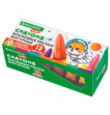 Восковые мелки фигурные BRAUBERG KIDS 