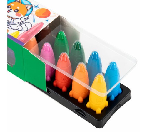 Восковые мелки фигурные BRAUBERG KIDS 